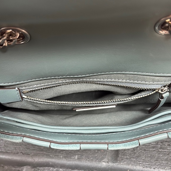 Tory Burch KIRA CHEVRON WOVEN SMALL CONVERTIBLE SHOULDER BAG - Picture 14 of 15